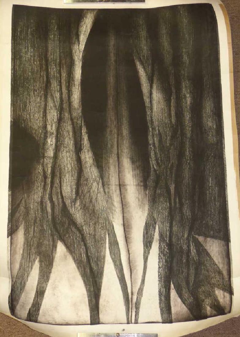 Modernist Art Piece, Possibly Charcoal: Size : 27" x 39"