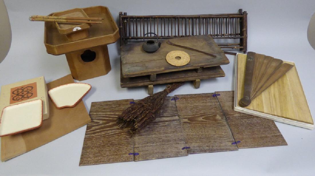 Lot of 8 Tea Ceremony Items: Group of various tea ceremony articles.