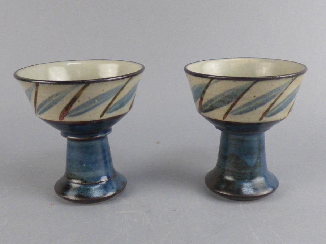 Simon Leach Pottery Cups: 3.5" Dia x 3.5" H Grandson of Bernard Leach