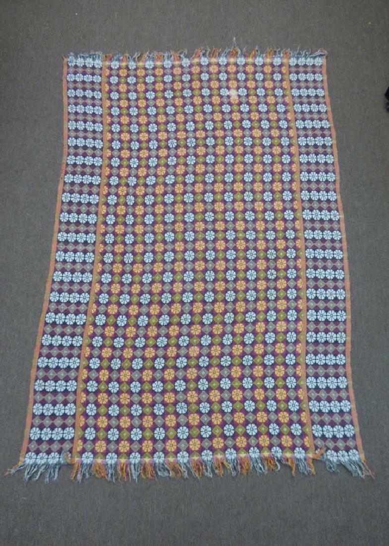 Pink, Black & Yellow Patterned Material: Size : 78" x 50"