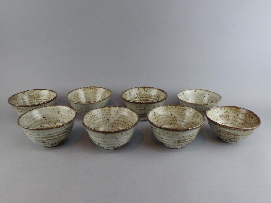 Aoyama Tetsuro - 8 pc bowls: 5.25" Dia x 3" H