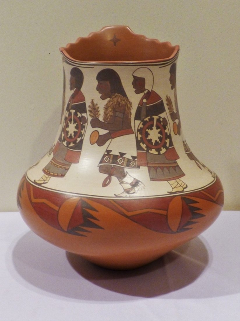 A Santa Clara Pueblo Polychromed Pottery Olla (1 of 1)