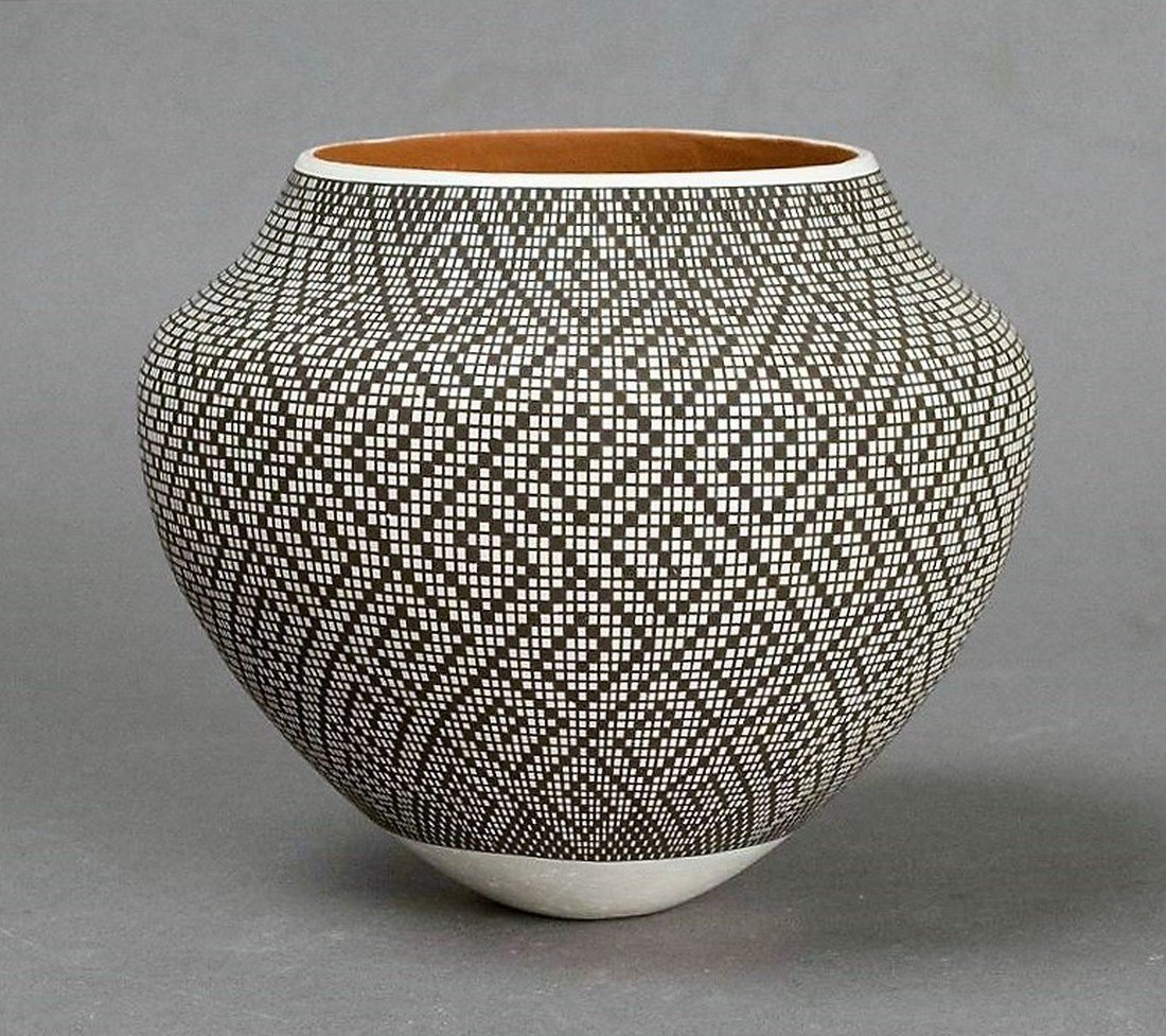 An Acoma Pueblo Pottery Vessel, Frederica Antonio (1 of 4)