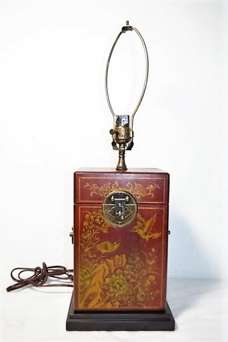 Asian Tea Box Style Table Lamp (1 of 1)