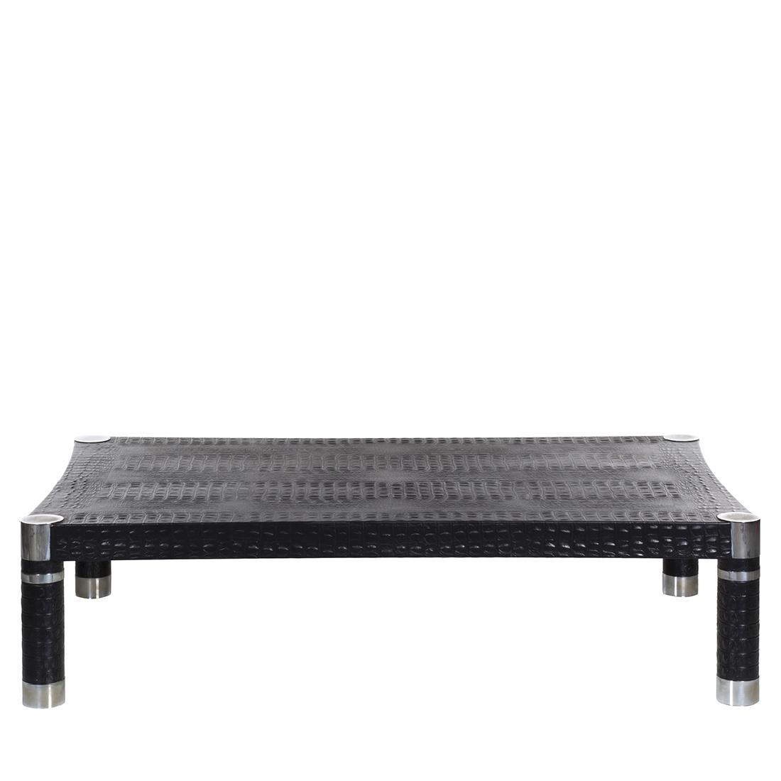Karl Springer Embossed Leather Coffee Table (1 of 3)