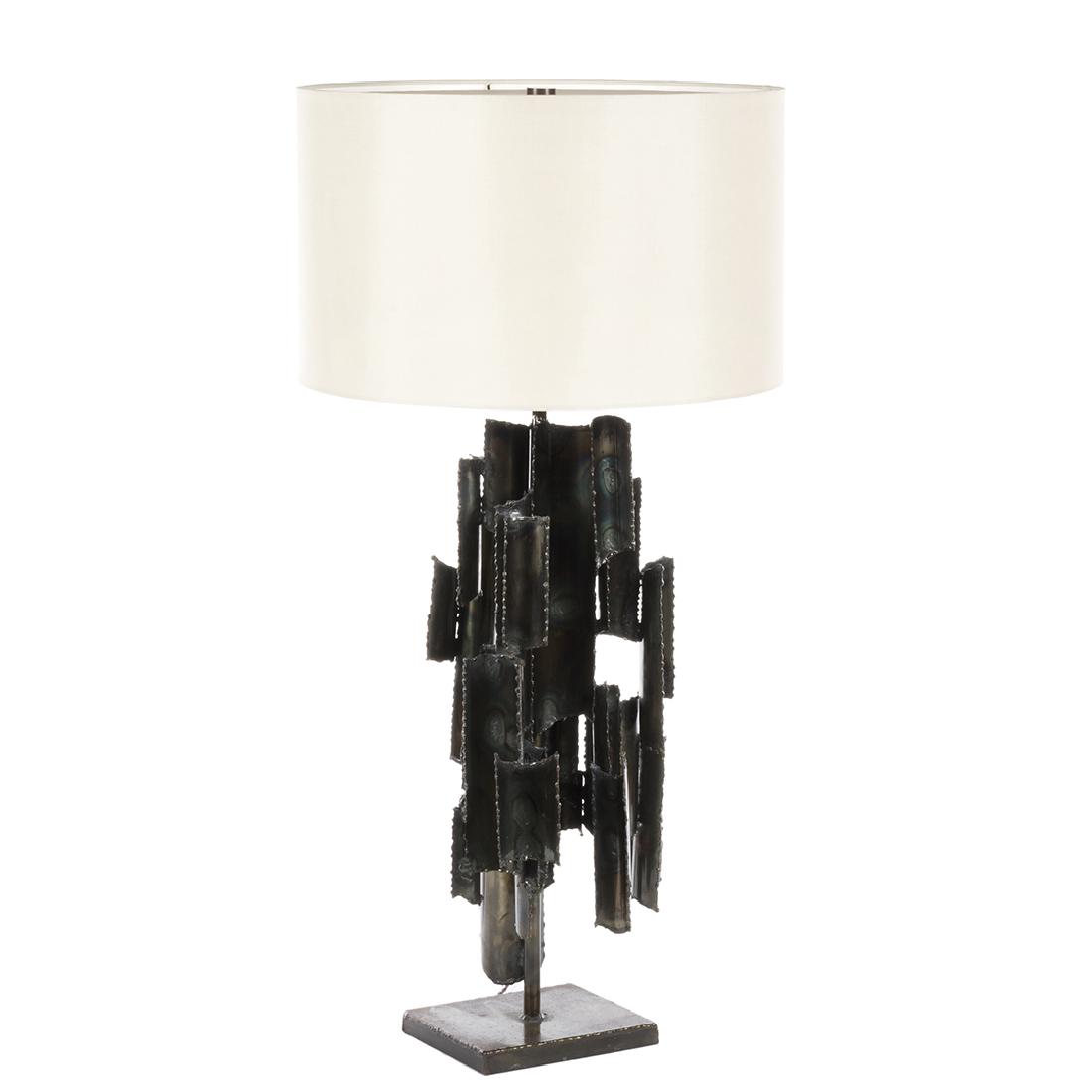 Marcello Fantoni Studio Burnished Metal Table Lamp (1 of 4)