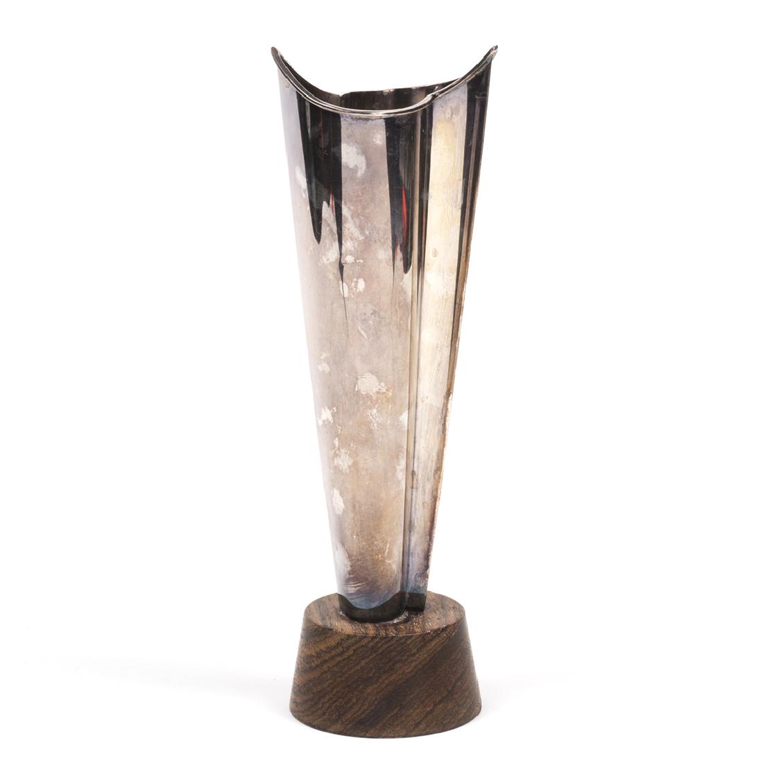Tapio Wirkkala Silver and Rosewood Vase (1 of 4)