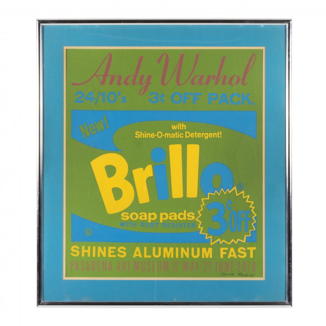 Andy Warhol Signed Brillo Silkscreen (1 of 2)