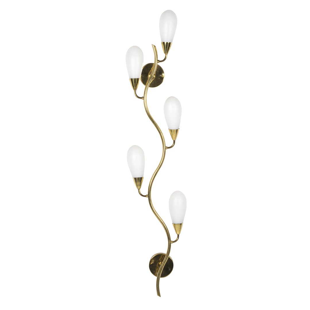 Sculptural Brass Sconce (1 of 3)