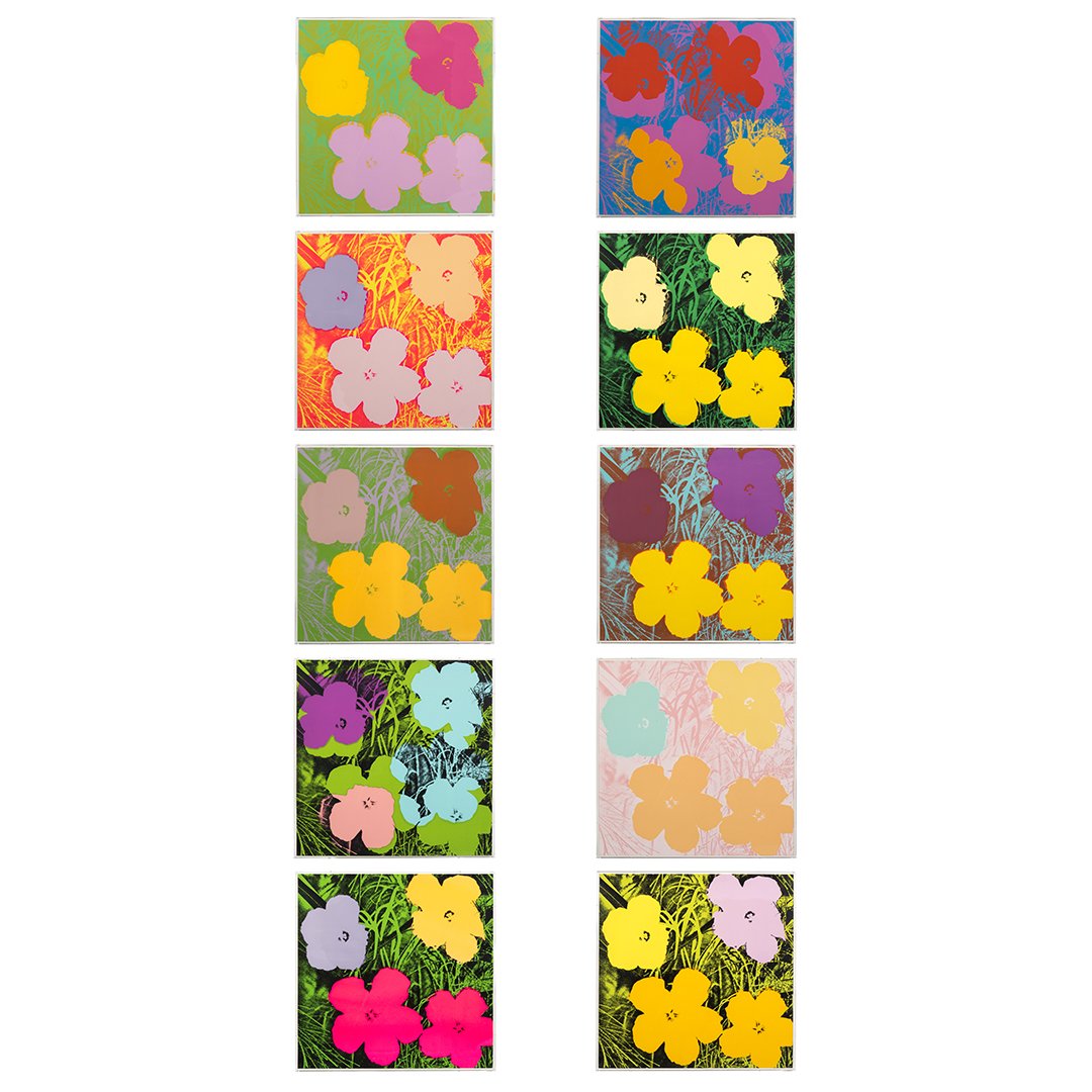 Flowers Serigraphs by Andy Warhol (10) (1 of 9)
