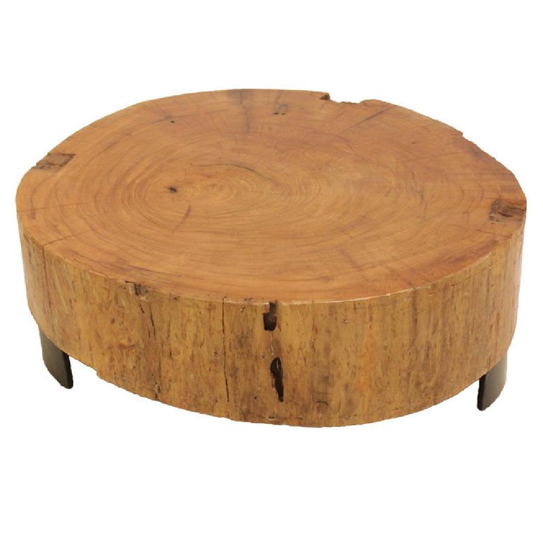 Peroba Wood Block Coffee Table (1 of 5)
