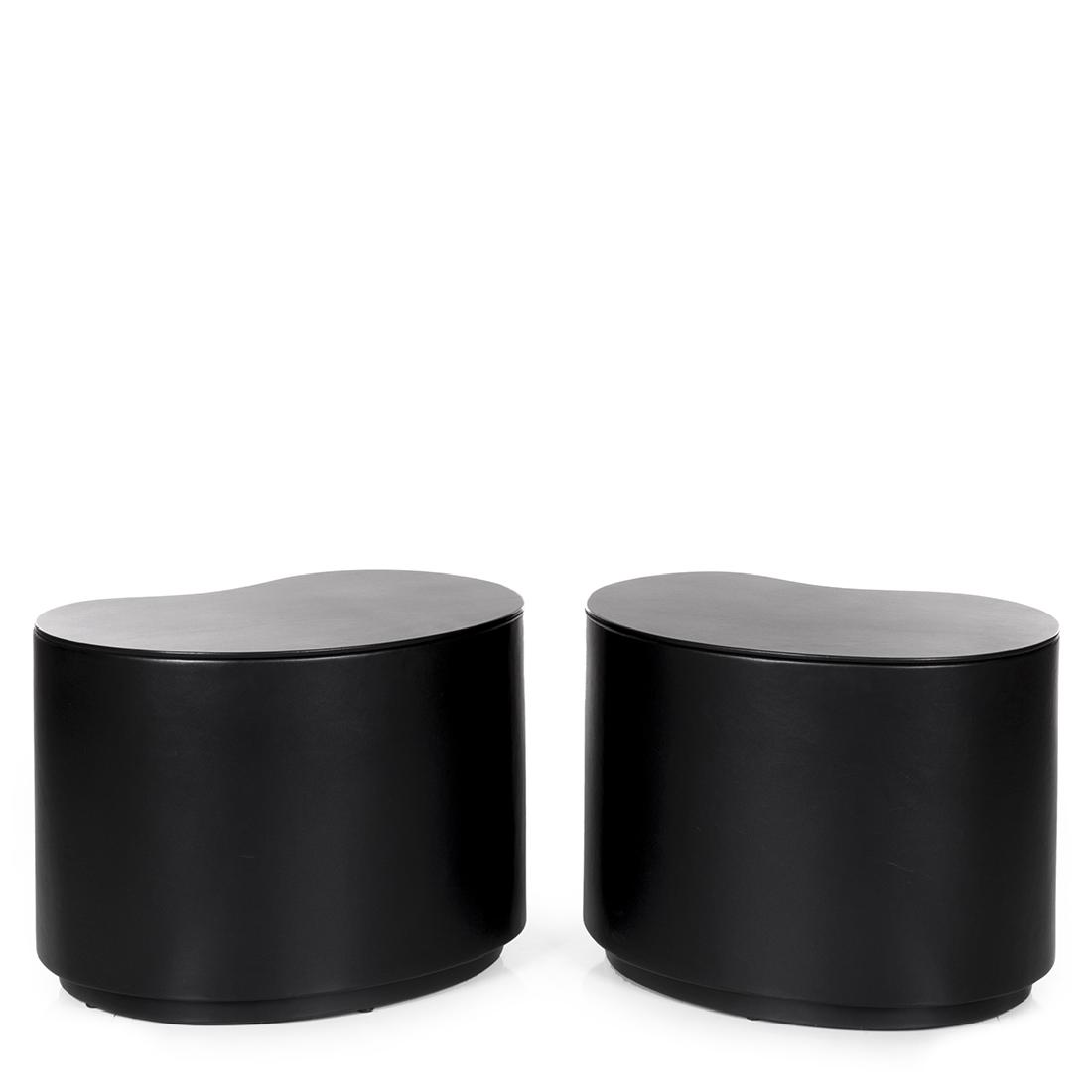 Leather Biomorphic Tables (2) (1 of 2)