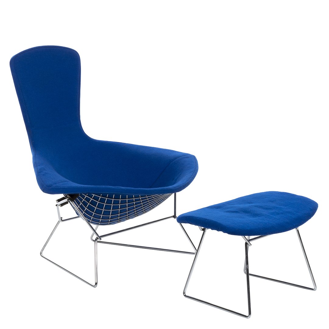 Harry Bertoia Bird Chair and Ottoman (1 of 5)