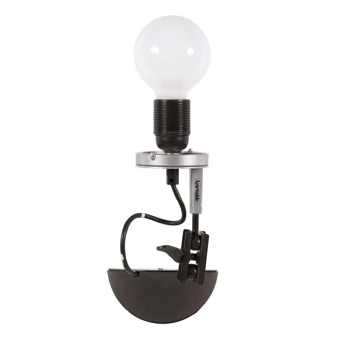 Enzo Mari Articulated Aggregato Faretto Snodato Sconce: Articulated Aggregato Faretto Snodato sconce by Enzo Mari for Artemide, Italy 1976. 4" H x 5" W x 7.5" D.