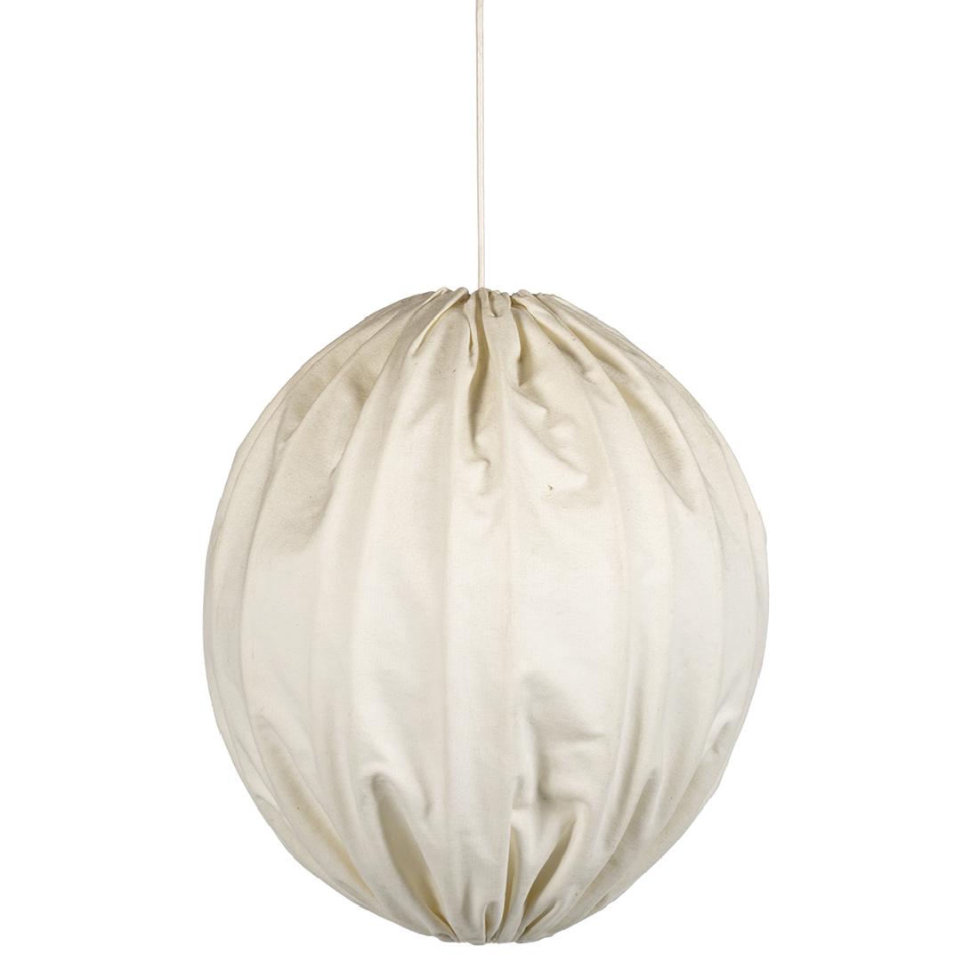 Danish Bubble Lamp: Bubble lamp with cotton canvas cover, Denmark 1950s.