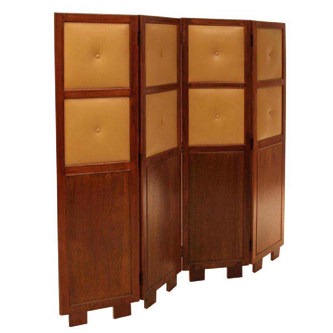 Leather Paneled Folding Screen (1 of 4)