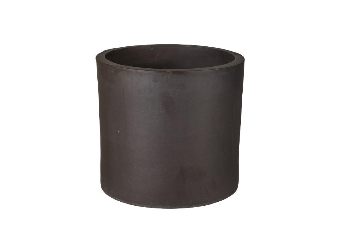 Knoll Ceramic Pot: Ceramic planter by Knoll, 1970s. 16" H x 18" D.