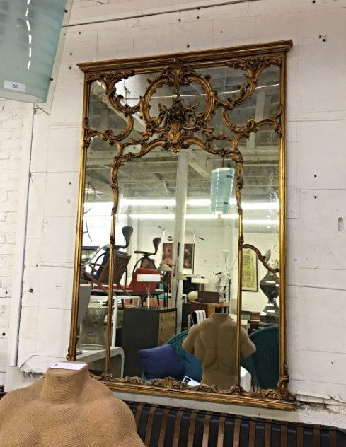 Large Gilt Wood Mirror (1 of 3)