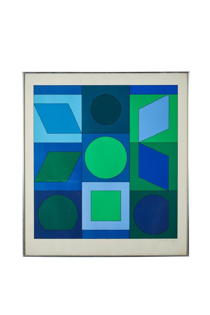 Victor Vasarely Silkscreen (1 of 2)
