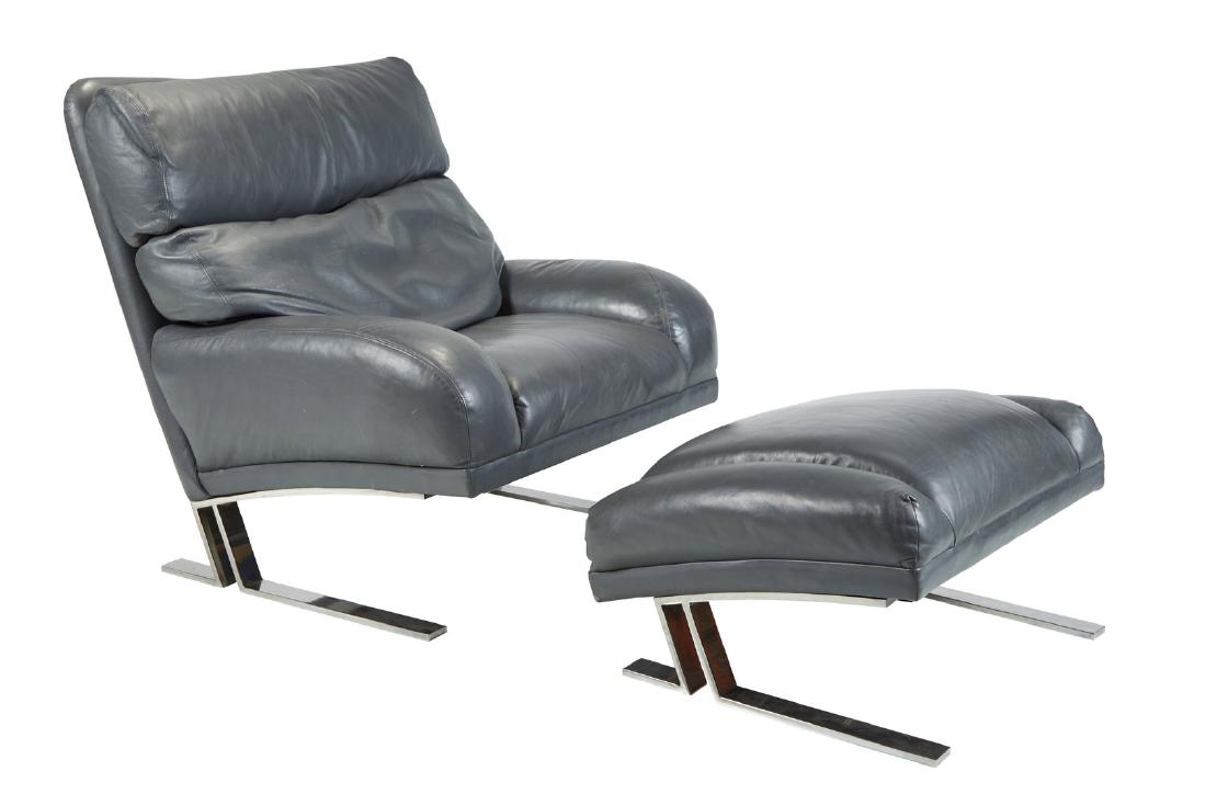 Milo Baughman Lounge Chair and Ottoman (1 of 5)