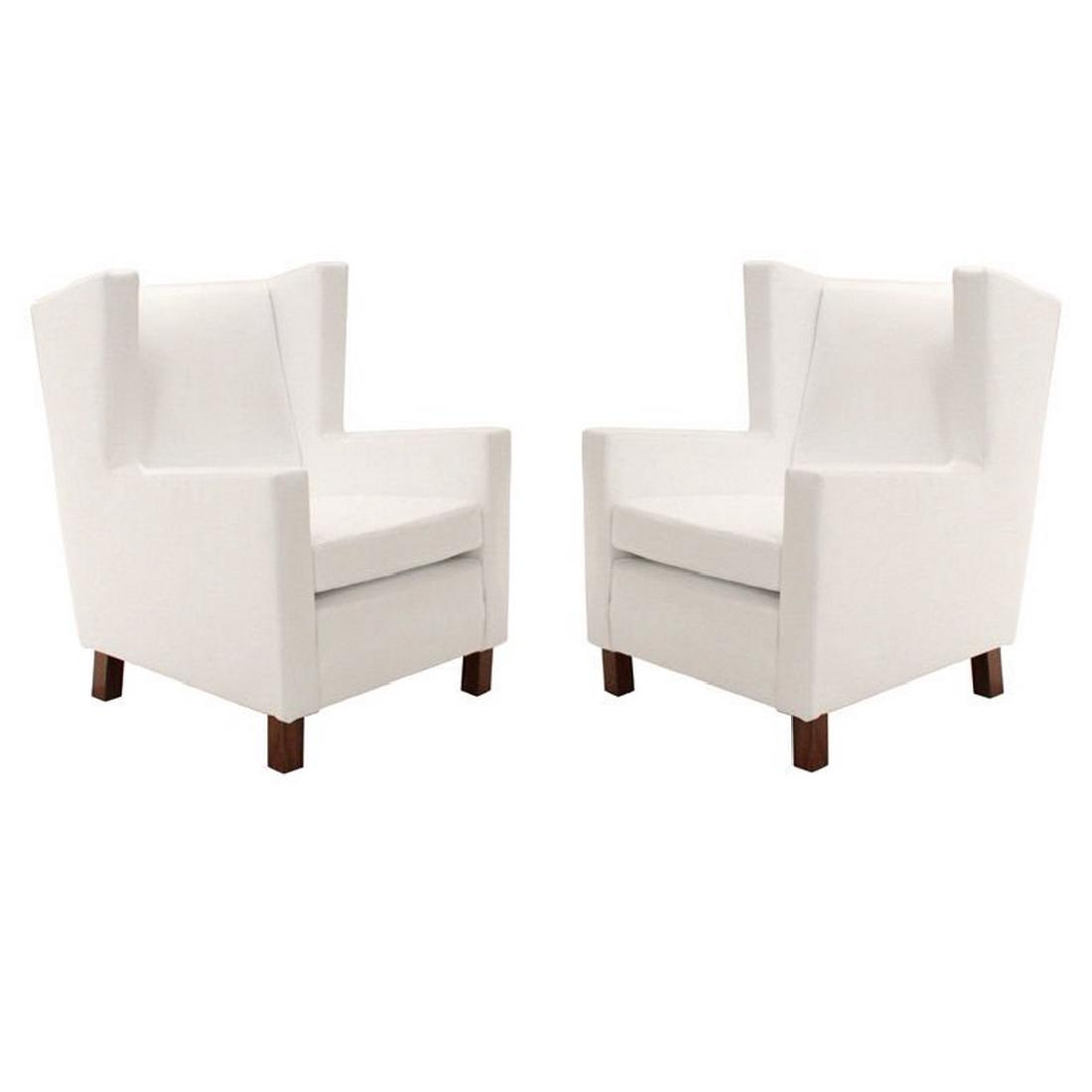 Leather Wingback Chairs (2) (1 of 4)
