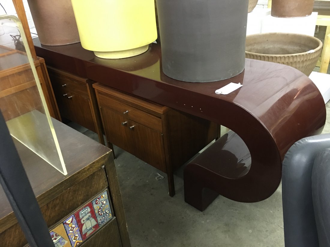 Mod Lacquered Console Table (1 of 2)
