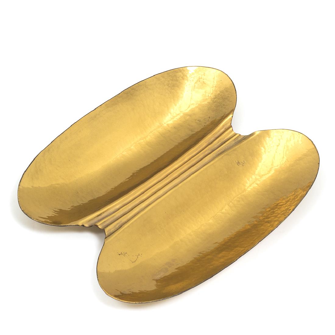 Stilnovo Hammered Brass Dish (1 of 3)