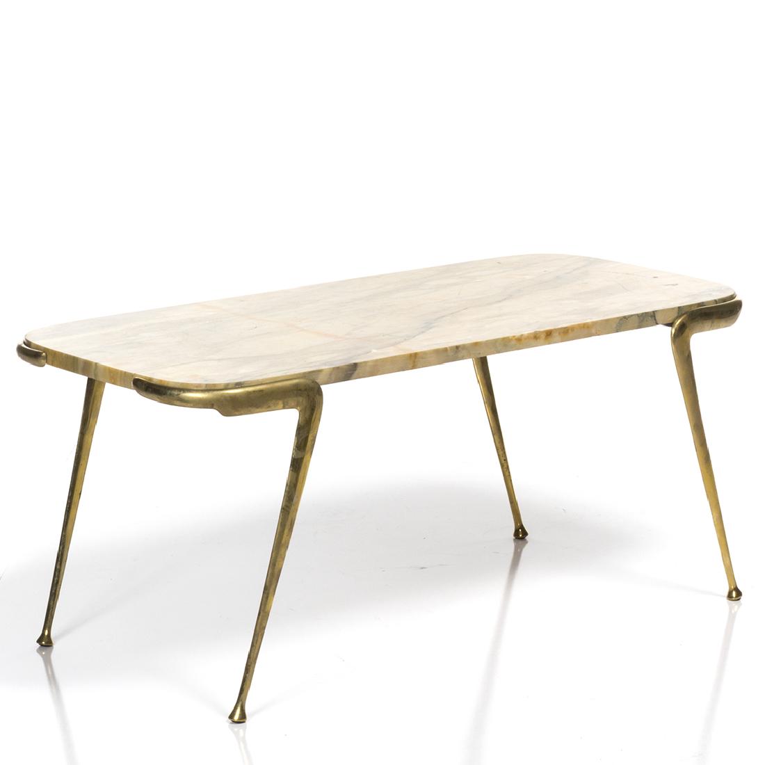 Italian Brass and Marble Coffee Table (1 of 5)