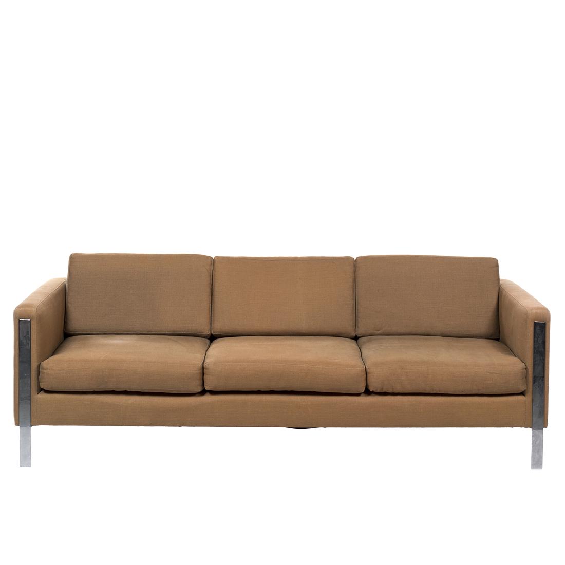 Dunbar Linen and Chrome Sofa (1 of 4)