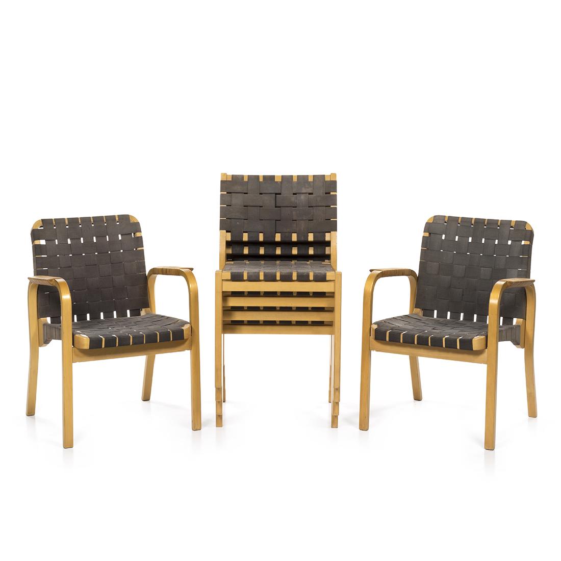 Alvar Aalto Model 611 Chairs (6) (1 of 6)