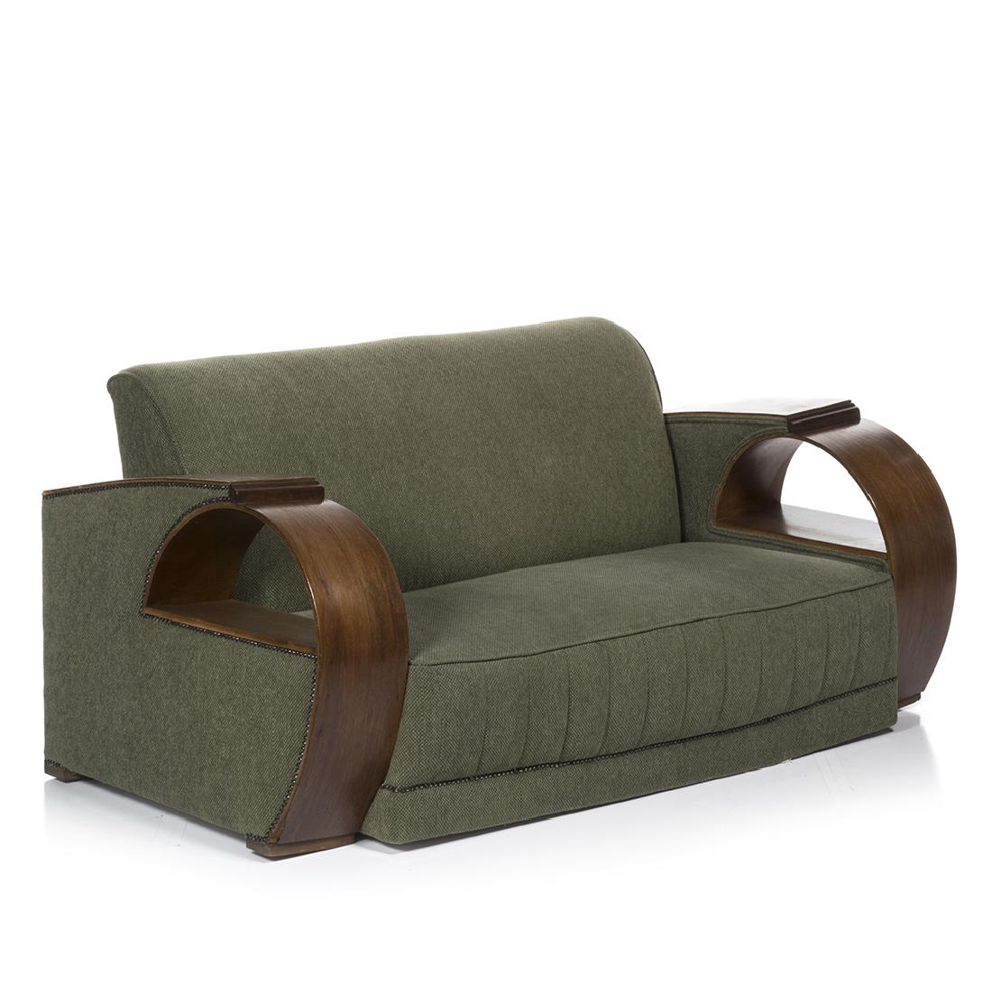 Art Deco Bent Arm Sofa (1 of 4)