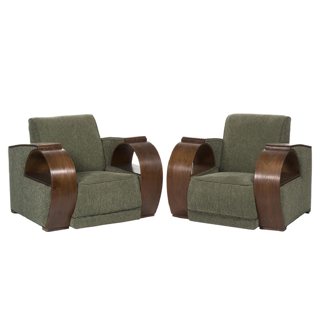 Art Deco Bent Arm Chairs (2) (1 of 6)