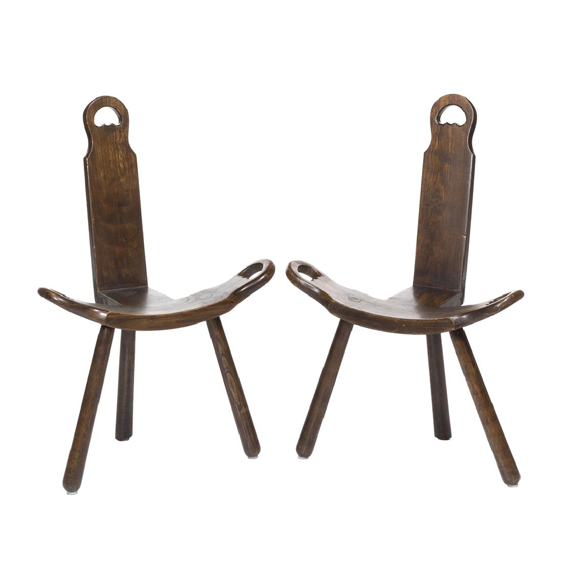 Primitive Walnut Stools (2) (1 of 6)
