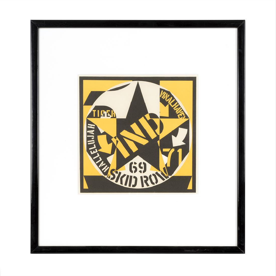 Robert Indiana Skid Row Lithograph (1 of 1)