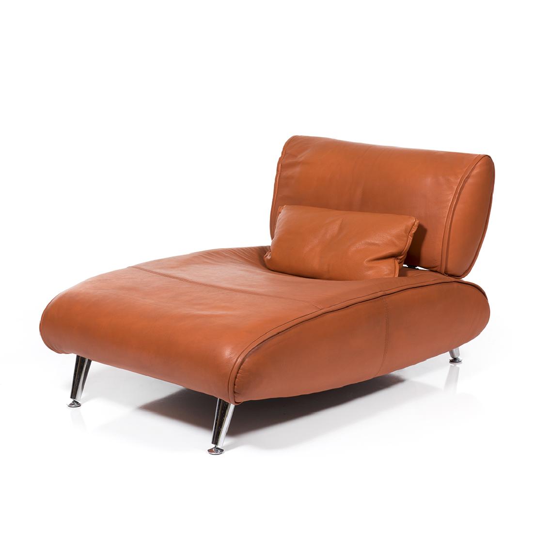 Steiner Leather Chaise Lounge (1 of 7)