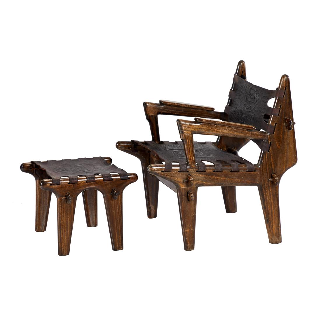 Angel Pazmino Armchair and Ottoman (1 of 6)