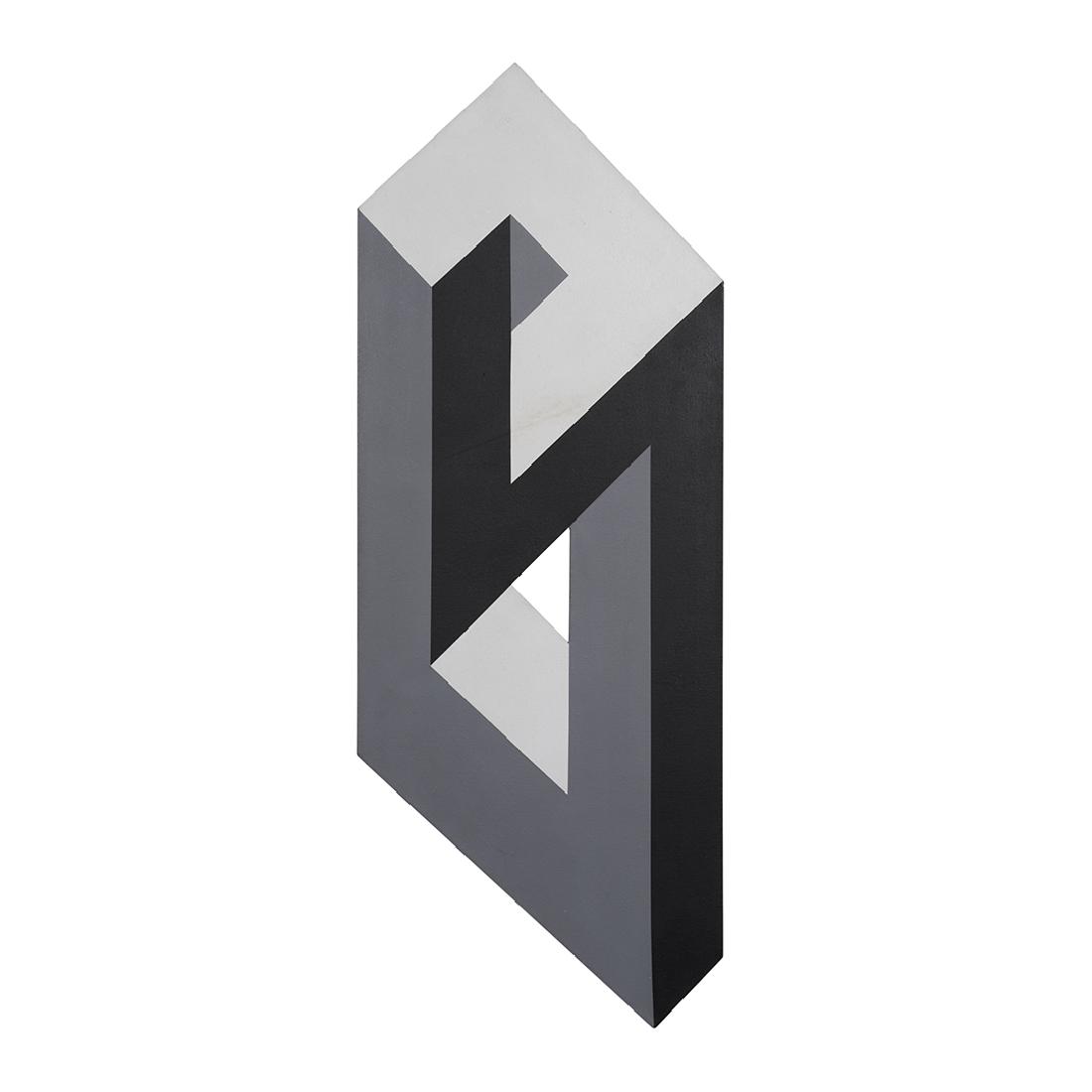 Hiroshi Hattori Shaped Canvas Hard Edge Painting (1 of 2)