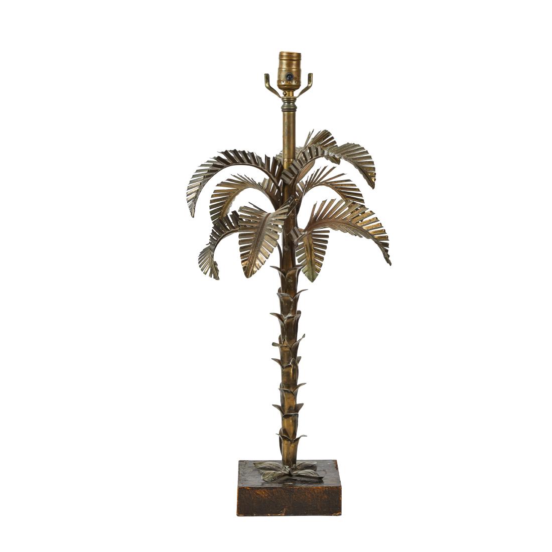 Metal Palm Tree Table Lamp (1 of 3)