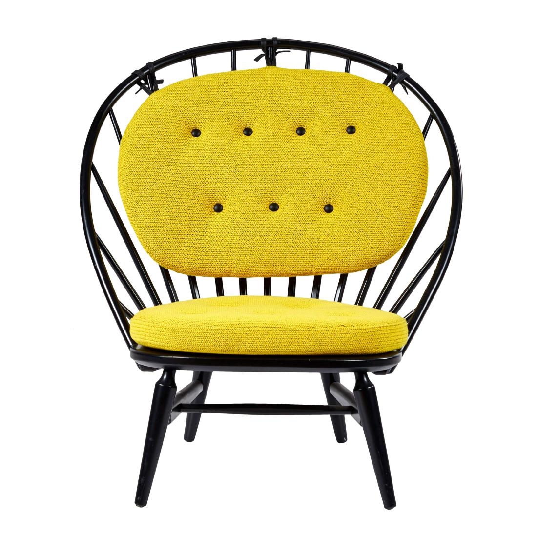 Sven Engstrom & Gunnar Myrstrand Peacock Lounge Chair: Peacock lounge chair by Sven Engstrom & Gunnar Myrstrand for Nassjo Stolfabrik, Sweden 1953. 36.5H x28W x15.25D inches