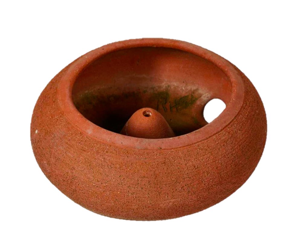 Hans Stumpf Hose Pot: Large stoneware hose pot by Hans Stumpf, 1970s. 9H xW x19D inches