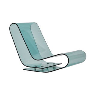 Maarten Van Severen LCP Lounge Chair: Acrylic LCP lounge chair by Maarten Van Severen for Kartell, 1990s. 26H x19W x36D inches