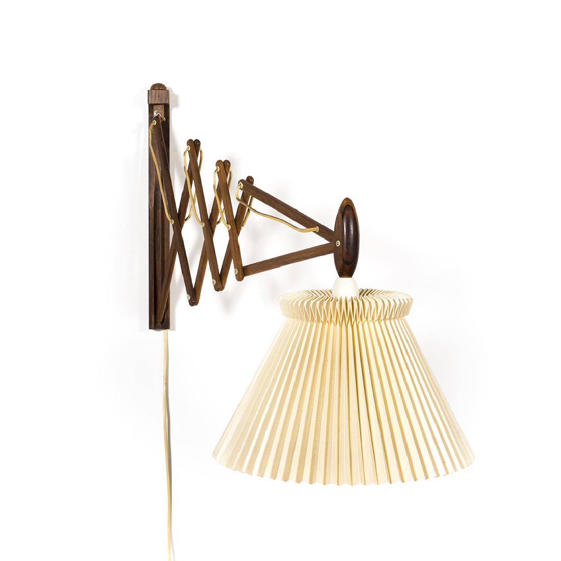 Erik Hansen Rosewood Accordion Lamp