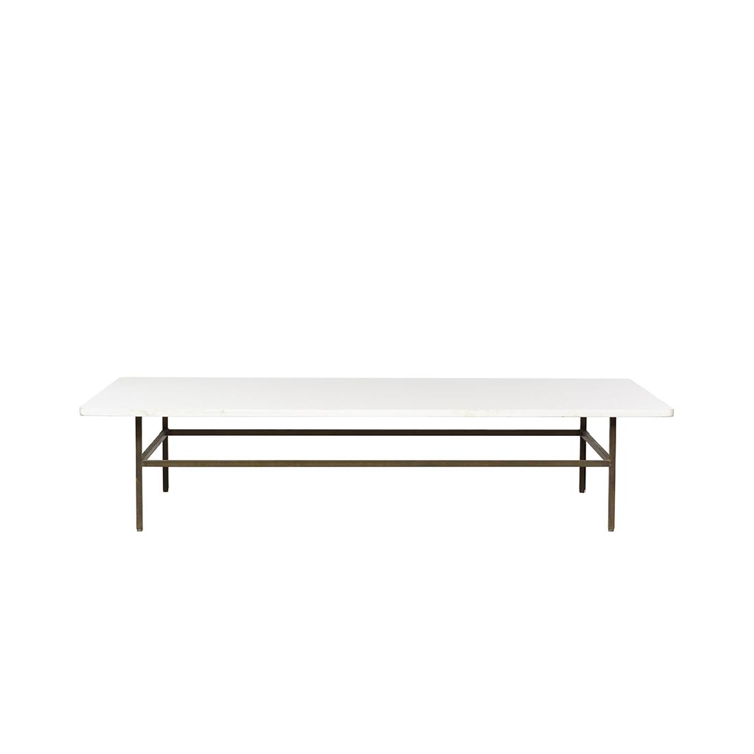 Bronze Coffee Table With Vitrolite Top (1 of 2)