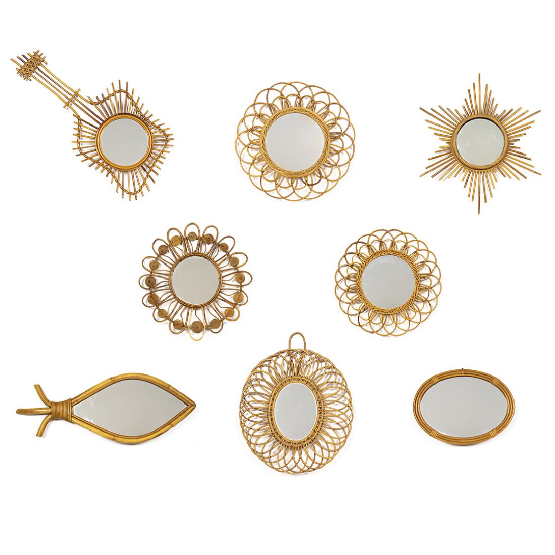 French Rattan Mirrors (8) (1 of 10)