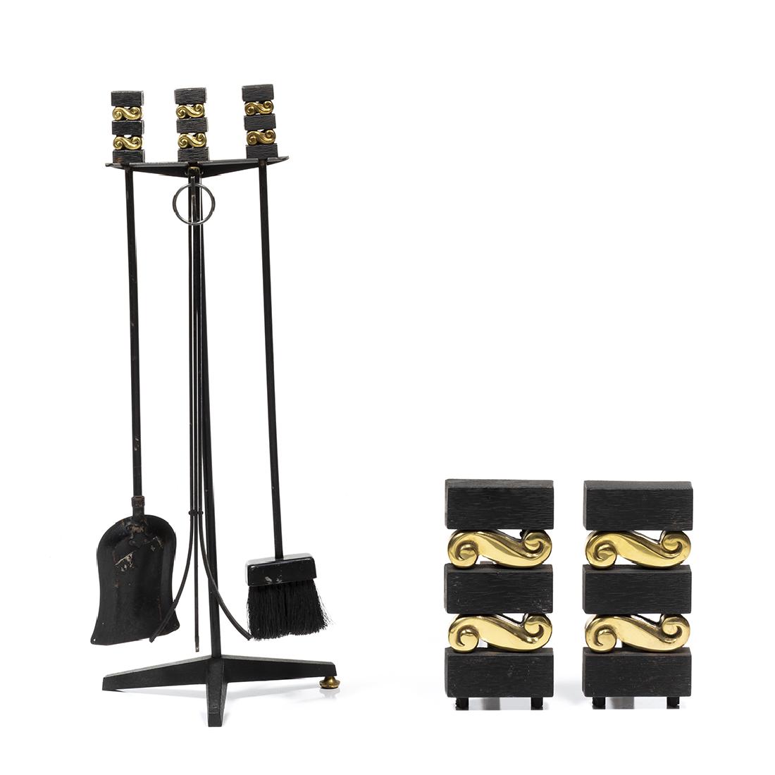 Donald Deskey Fireplace Set (1 of 5)