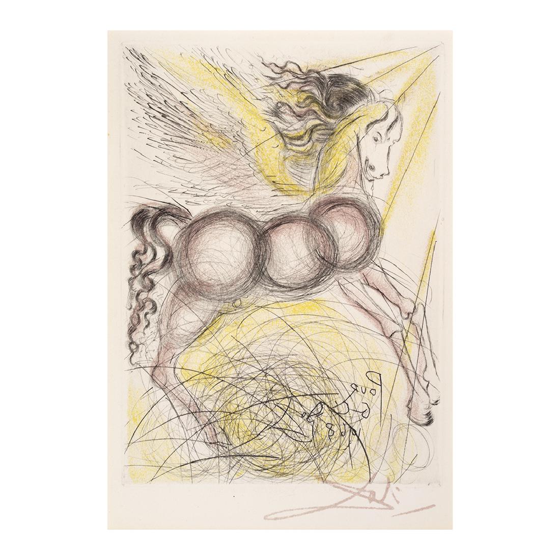 Salvador Dali Horse Lithograph (1 of 3)