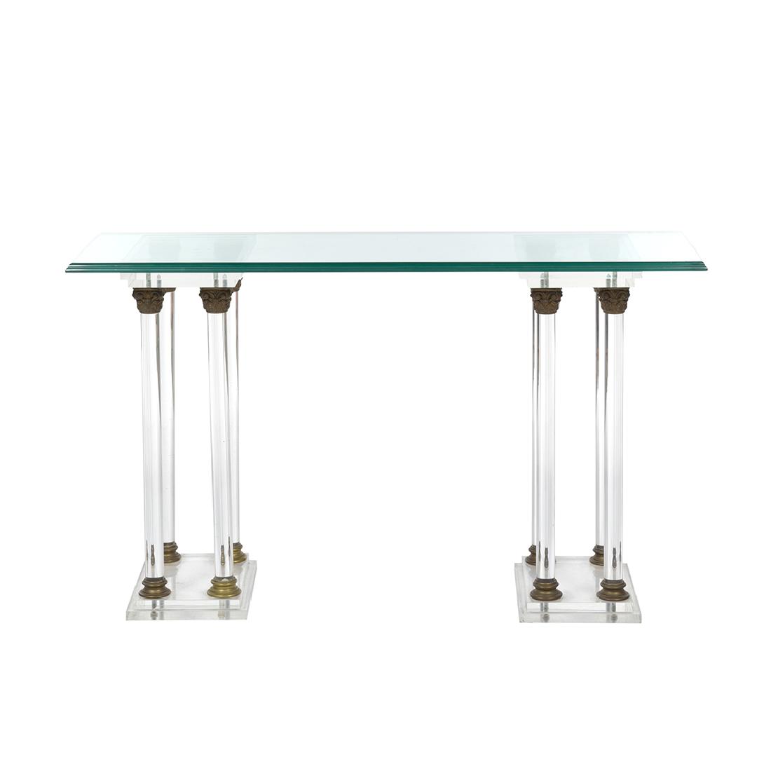 Lucite Console Table (1 of 3)