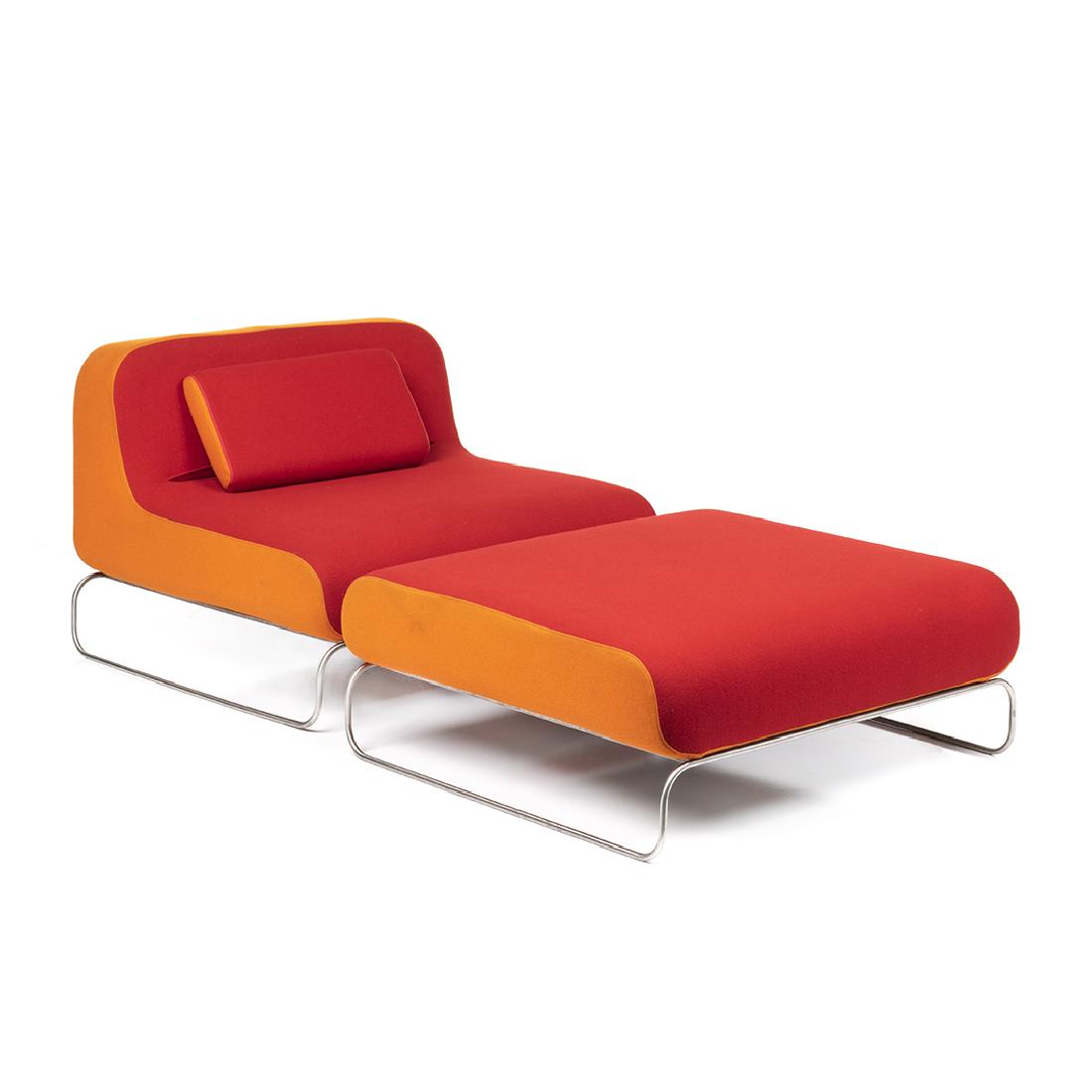 Piero Lissoni Lounge Chair and Ottoman (2) (1 of 6)