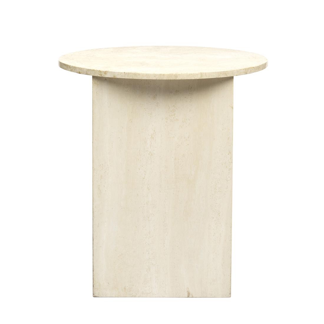 Travertine Pedestal: Travertine pedestal, Italy 1980s.