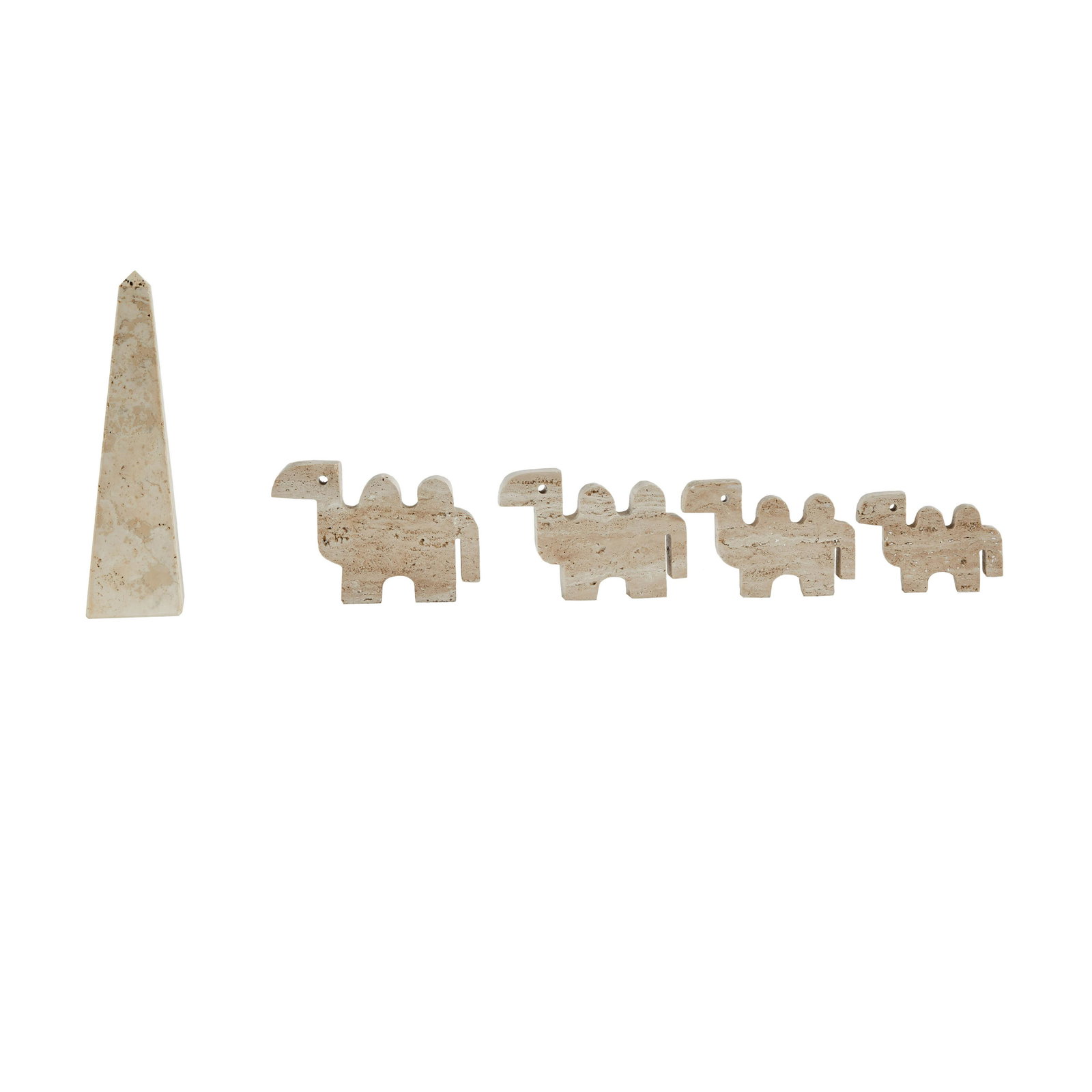 Fratelli Mannelli Travertine Sculpture Set (5) (1 of 5)